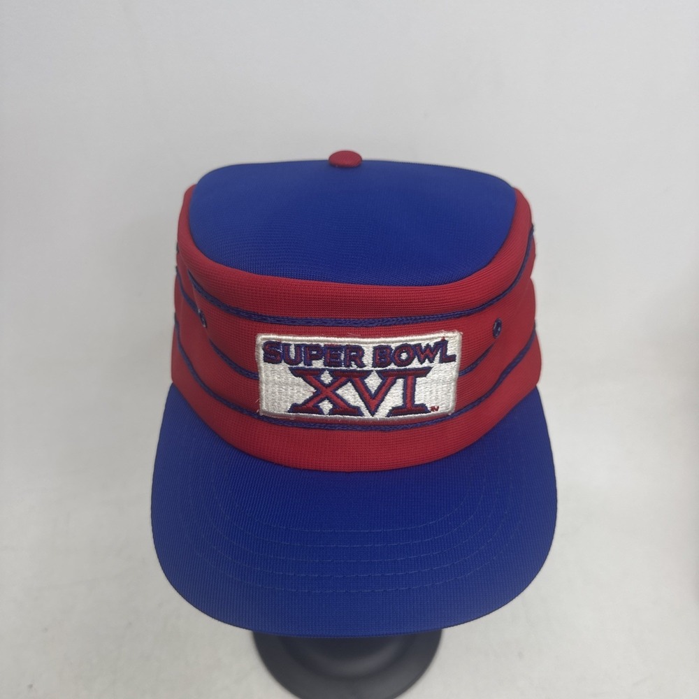 Vintage Super Bowl XVI Hat Collectable NFL Football  Mens Snap Back 3 Stripes - Picture 2 of 9